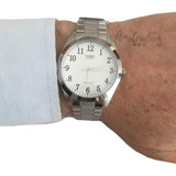 Reloj Casio Hombre Mod Mtp-1274d ...amsterdamarg... Malla Plateado Fondo Blanco
