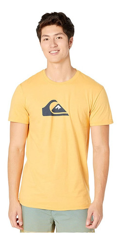 Polera Quiksilver Comp Logo Hombre Rattan