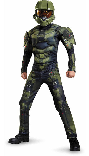 Disfraz De Halo Master Chief Para Niño Talla Small (4-6)-