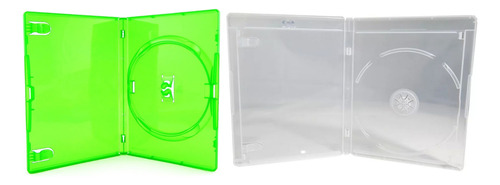 100 Box Dvd Verde + 100 Box Bluray Transparente Ps3 Elite