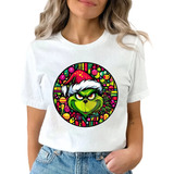 Playera Grinc Navideña Blusa Mujer Regalo Navidad 3m