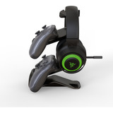 Suporte 2 Controles Headset Mesa Xbox Nintendo Switch Pro