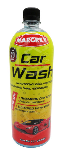 Shampoo Con Cera Para Auto Espumoso - Car Wash Margrey 1lt