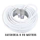 Cable Utp Categoria 6 Red Ponchado Ethernet Por 50 Metros