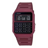 Reloj Calculadora Clasico Casio Ca-53w-1 Relojesymas Rojo Wf-4b