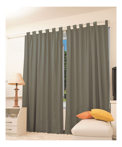 Cortina Corta Luz Vida Pratika Blackout Em Pvc 280x280 Cinza