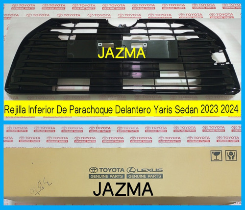 Rejilla Inferior Parachoque Yaris Sedan 2023 2024 Original Foto 5