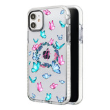 Funda Para iPhone Mariposas Personalizada Con Letra Inicial