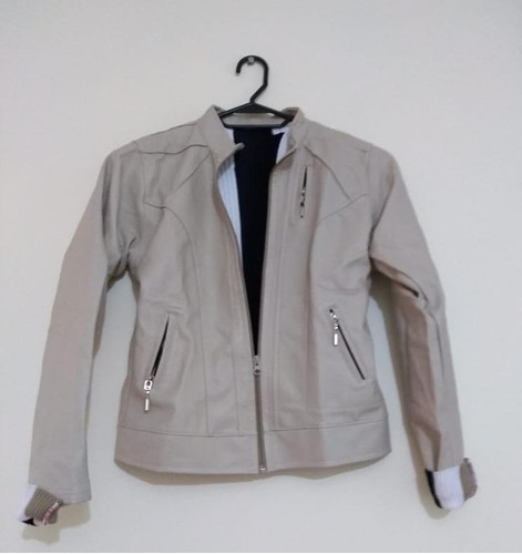 Chaqueta Cuero Sintético Para Mujer Chaquetas Cuerna Moda