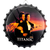 Quadro Tampa Garrafa 40cm Alto Relevo Metal 085 Titanic