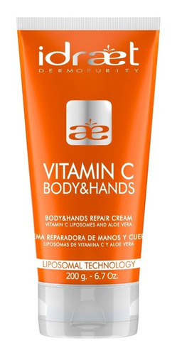 Idraet Vitamina C Body - Crema Reparadora  X 200 Grs