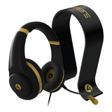 Audífonos 4gamers Xp-gold Con Base 3.5mm Alámbricos Negros