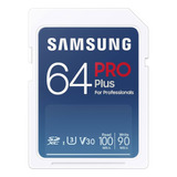 Cartão De Memória Samsung® Pro Plus Sdxc 64 Gb 100 Mbps 4k Ev