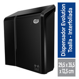 Dispensador Toalla Interfoliada Negro Elite Professional