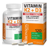 Vitamina D3 10.000iu + Vitamina K2-7 120 Cápsulas Usa