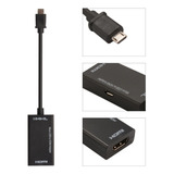 Cable Conectar Celular A Tv Micro Usb A 1080p Hdmi Mhl (ver)