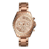 Fossil Nuevo - Reloj Mujer Bq3377 Acero Inoxidable Oro Rosa