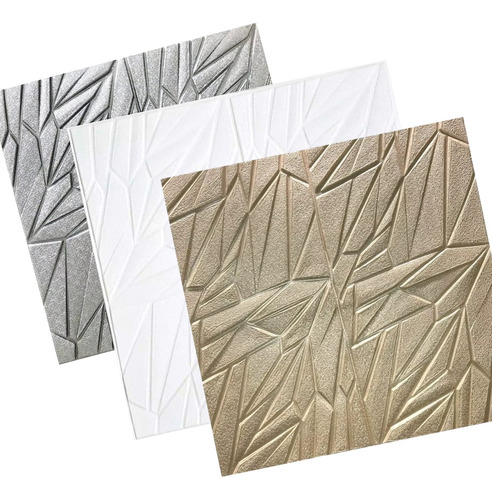 10 Panel Adhesivo 3d Pared Vintage Papel Tapiz Geométrico