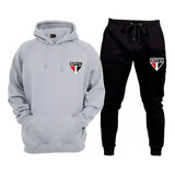 Conjunto Blusa+calça Homens Mulheres Futebol São Paulo Style