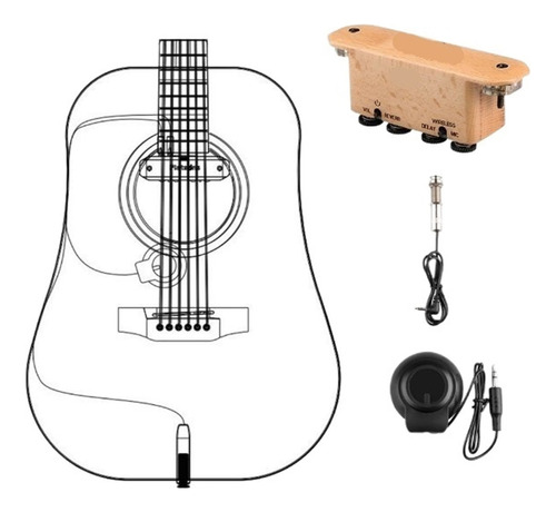 Pastilla Resonante Bluetooth Para Guitarra Clásica/folk