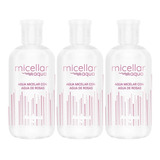 Kit X 3 Agua Micelar De Rosas Micellar Duval 270ml