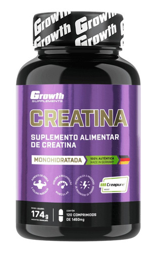 Creatina Creapure 120 Comprimidos - Growth Supplements