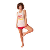 Pijama Promesse Musculosa Con Short. Línea Perfect. 10148