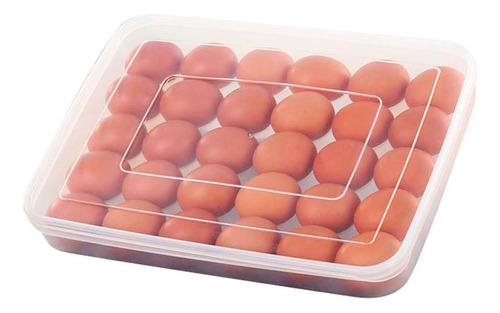 Set X2 Huevera Plástica Con Tapa Apilable Para 30 Huevos 