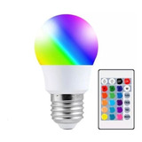 Lampara Led 5w A Control Remoto E27 16 Colores Rgb 220v Bulb