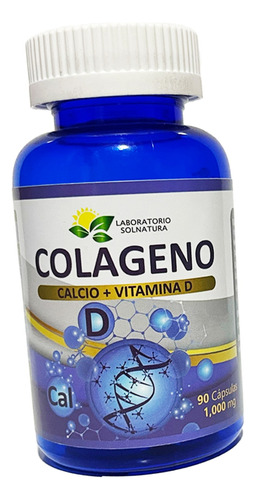 Colageno + Calcio + Vitamina D / 90 Capsulas De 1.000 Mg