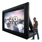 Pantalla De Proyector Gyuem Inflable De 20 Pies -negro