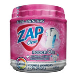 Tira Manchas Em Pó Pote Zap Clean 450g 2em1 Branca Colorida 