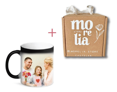 Taza Magica Personalizada Día De La Madre + Caja De Regalo