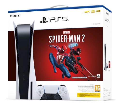 Sony Playstation 5 Slim 1tb Spider-man 2 Color Blanco