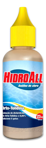 Reagente P/ Análise De Cloro Orto-tolidina 23 Ml Hidroall