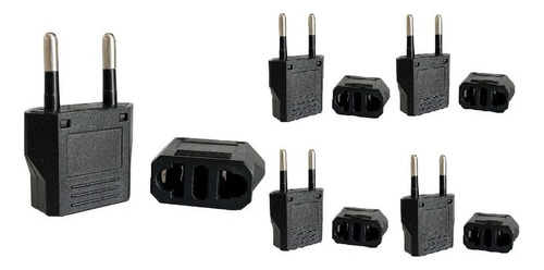 Pack 5 Adaptador Enchufe Americano A Europeo Chileno Xl Pro