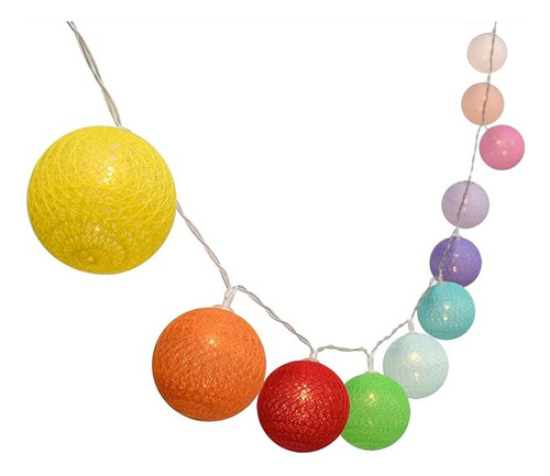 10ft 30 Colores Mezclados Bola Led Navidad Boda Bateria Cade