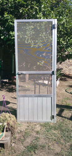 Puerta De Aluminio C/mosquitero 2.10x0.80 Cms