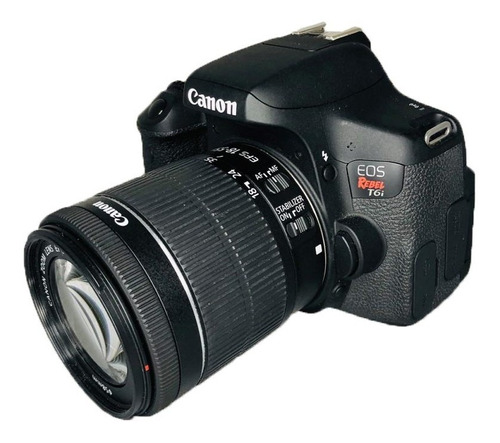 Dslr Câmera Canon T6i C/ 18-55mm Seminova Impecável Wifi