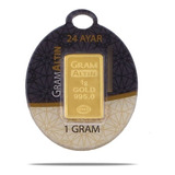 Lingote De Oro 1 Gramo De 24 Kilates Oro Fino Gramaltin Turq