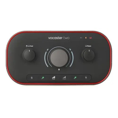 Interfaz de Audio Focusrite Vocaster Two color negro | Meses sin interés