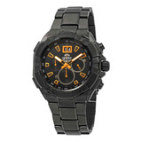 Orient Enterprise Cronógrafo Esfera Negra Reloj Para Hombre 