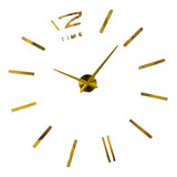 Reloj De Pared #time Oro