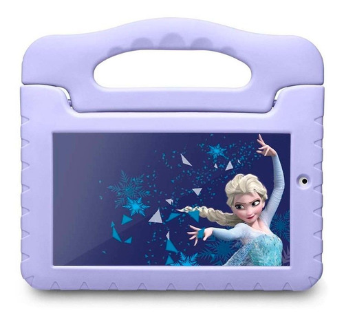 Tablet Com Capa Multilaser Disney Frozen Plus 7  16gb Azul-claro Com Memória Ram 8gb