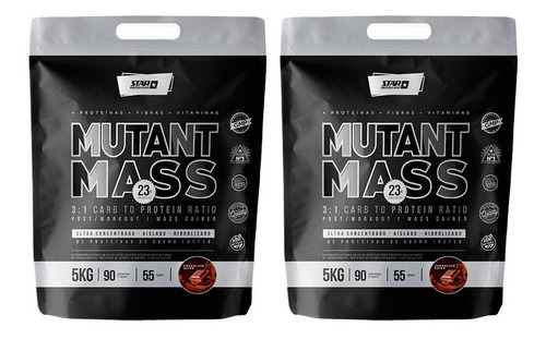 Mutant Mass 2 X 5kg -ganador De Masa Muscular Star Nutrition