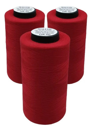 Kit 3 Linhas Para Reta 120/5.000 Jardas Preta, Maraca Mallub