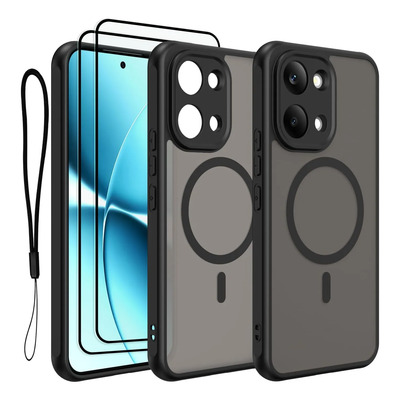 Ustiya 2x Mica Funda Para Xiaomi Poco X8 Pro Max Case Matte Acrílico Uso Rudo Carcasa Protector Pantalla Cámara Cover