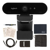 Kit De Webcam Logitech Brio Uhd 4k: Tecnología Rightlight 3 