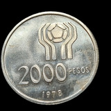 Moneda Argentina 2000 Pesos, 1978 Plata 0.900 Km# 79 - 824