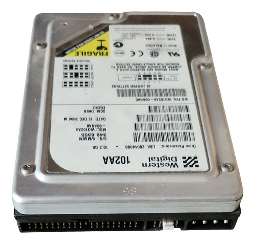 Disco Duro 10.2gb Western Digital Wd Ide (102aa)